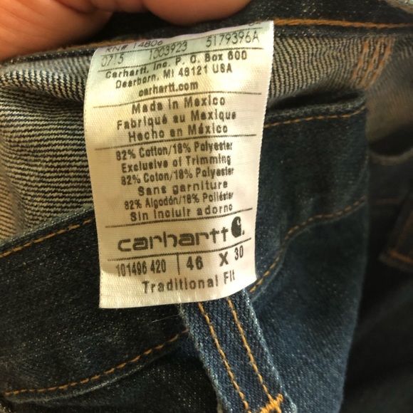 Carhartt men’s Traditional jeans - Picture 4 of 6